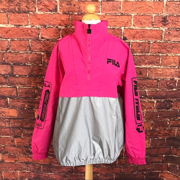 fila windbreaker pink